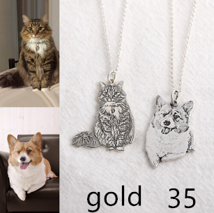 925 Silver Personalized Pet Memorial Photo Necklace